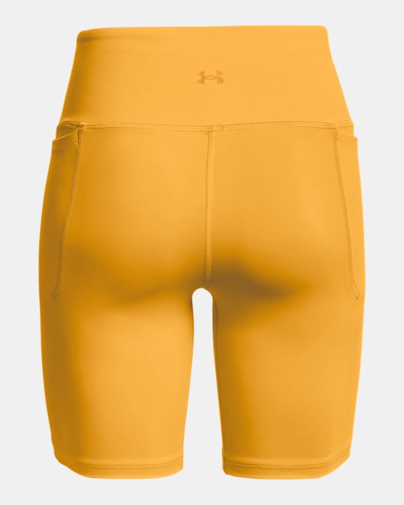 Women's UA Meridian Bike Shorts, Yellow, pdpMainDesktop image number 5